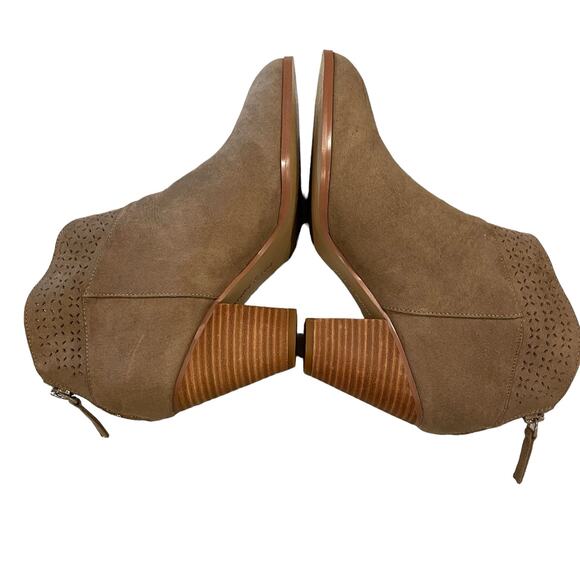 Violet & Red Jackson Bootie Boot Taupe 9 Boho Southwestern - Picture 2 of 9